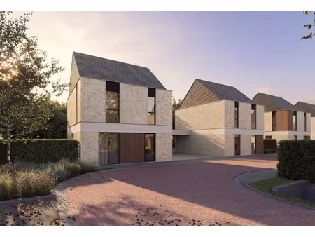 moderne open bebouwing in groene wijk te ertvelde