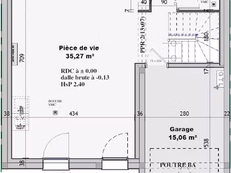 vente maison neuve 3 pièces 87 m² à douvres-la-délivrande (14440)  240 000 €