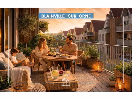 vente appartement neuf 3 pièces 61m2 blainville-sur-orne - 242000 € - surface privée