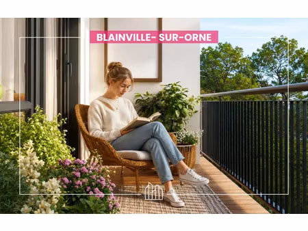 vente appartement neuf 2 pièces 48m2 blainville-sur-orne - 191000 € - surface privée
