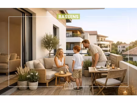 vente appartement neuf 3 pièces 62m2 bassens - 245000 € - surface privée