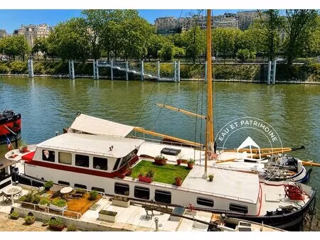 péniche à vendre paris 15e 85 m2 convivial