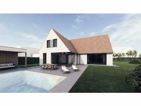 une villa individuelle neuve située sur un terrain spacie...