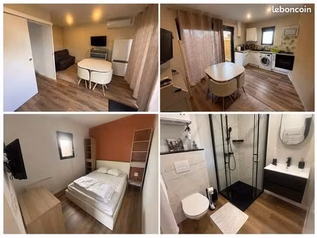 maisonnette t2 meublée climatisée avec extérieur