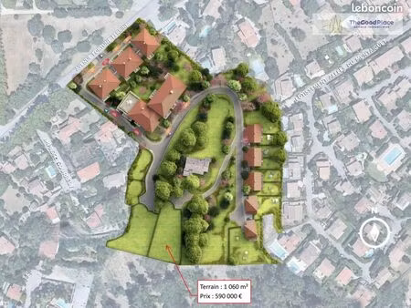 terrain 1060 m² aix-en-provence