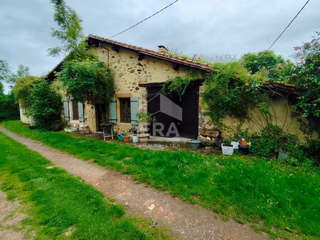 maison de campagne avec terrain bordure de rivière