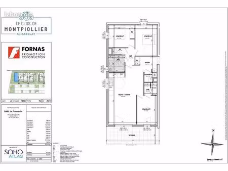 appartement 4 pièces 84 m²