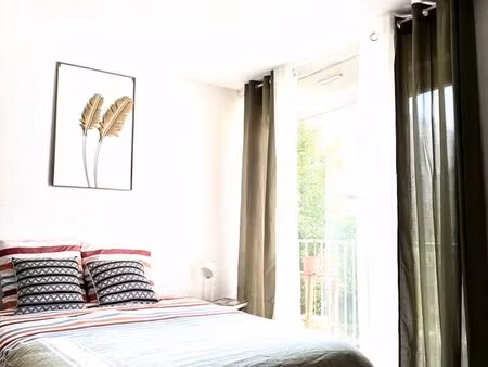 studio meublé tout confort avec balcon – jardin – calme – centre-ville