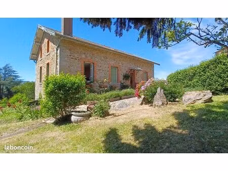 st martin en haut maison en pierre 1930 + dependance 96m² sur 1200m² beau terrain arbore