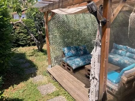 antibes sarrazine - maison 2 pièces meublées de 55m2 avec jardin 50m2