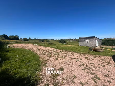 terrain à bâtir 1 864 m² ! vue dégagée + bungalow amenagé