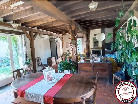 brèches (37330) - maison de charme avec grange et jardin arboré - charme de l'ancien