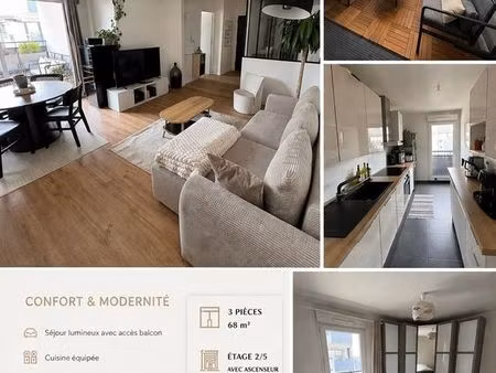 t3 meublé saint ouen (93400)