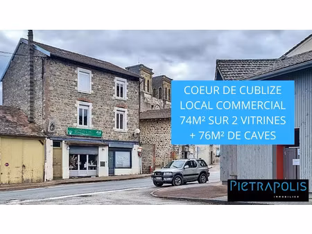 vente locaux professionnels 3 pièces 150 m² à cublize (69550)  75 000 €