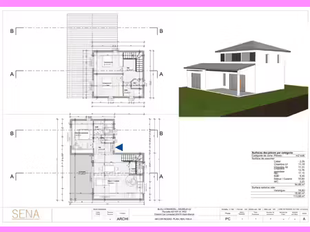 1 villa neuve t4 r+1 de 113m² / saint-benoit