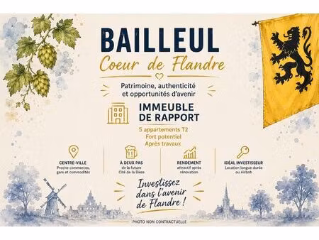 immeuble à vendre bailleul