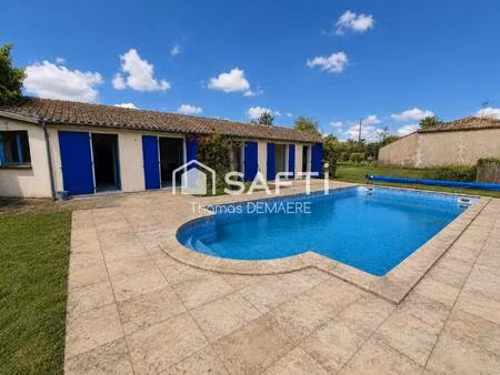deux maisons avec piscine entre montendre et jonzac
