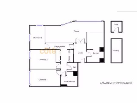 appartement bagnolet 4 pièce(s) 82.65 m2