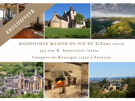 magnifique maison de caractère de t5 à conques-en-rouergue 1