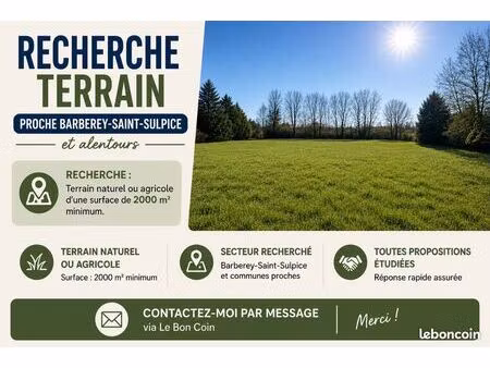 recherche terrain naturel  agricole  prairie