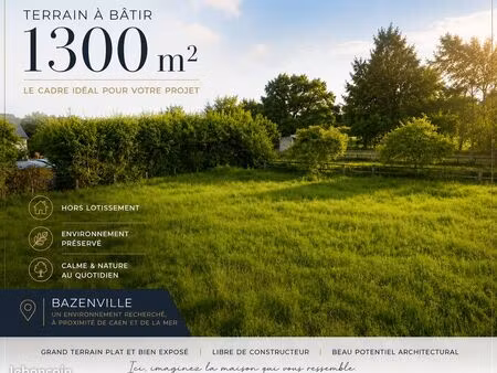 terrain 1309 m² creully sur seulles