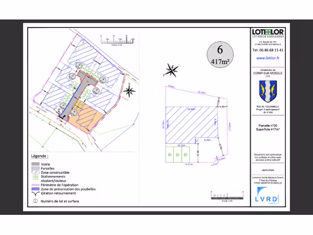 vente terrain à batir 417 m² à corny-sur-moselle (57680)  105 000 €