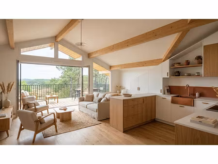 62 m²  2 pièces + balcon  cellier  1 parking
