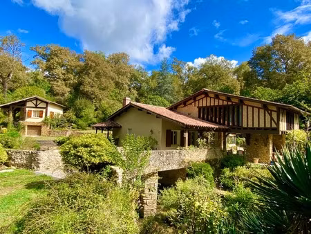 magnifique moulin rénové en totalité (dpe d) avec gîte indépendant sur terrain de 3 5ha ar