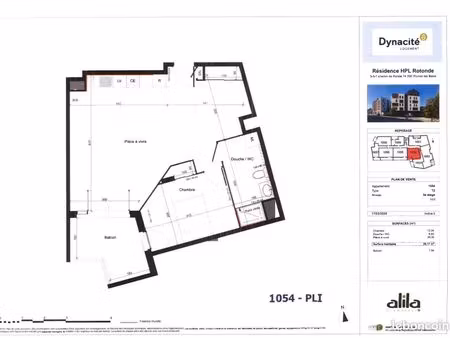 appartement 2 pièces 58 m²
