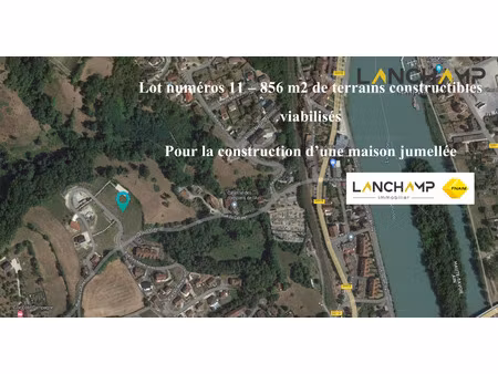 terrain constructible viabilisé pour construction d'une ma