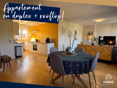 magnifique appartement en duplex avec 'rooftop' privé.