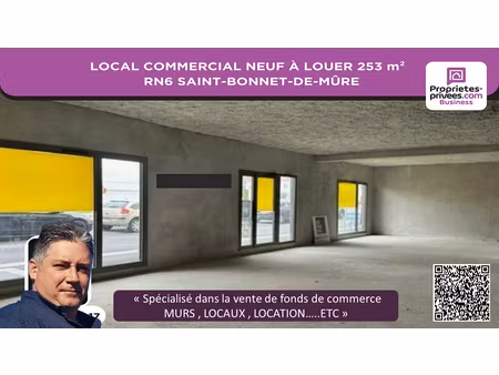 local commercial à louer 253 m² - rn6 saint-bonnet-de-mûre