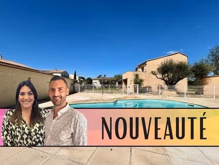 maison avec piscine au calme absolu à lavérune proche du centre ville