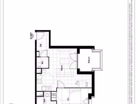 appartement 2 pièces 47 m²