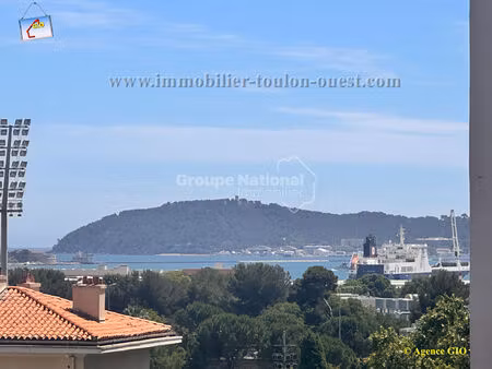 exclusivite - toulon ouest - appartement t4 de 90 m² lc - terrasse sud - vue mer - parking