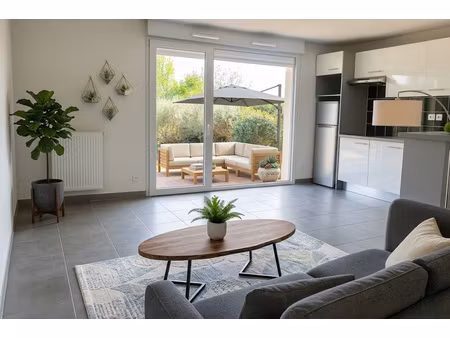 appartement 3 pièces avec jardin dans une résidence récente