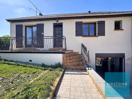 maison de plain-pied surélevée sur un sous-sol total à vendre à 5 minutes de montereau-fau