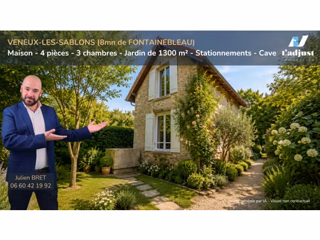 maison ancienne avec grand jardin arboré à veneux-les-sablons
