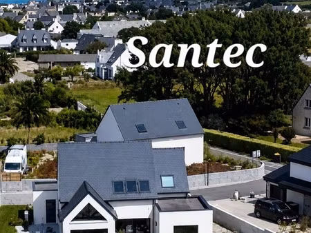 santec : maison contemporaine de 6 pièces + garage - 131m² - vie de plain pied