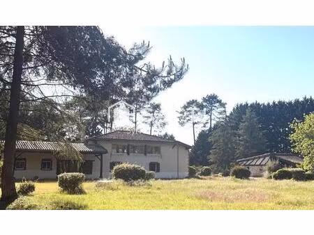maison en pierre et piscine sur terrain de 9173 m2