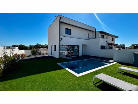 villa 3 faces 4 chambres piscine + garage a pollestres