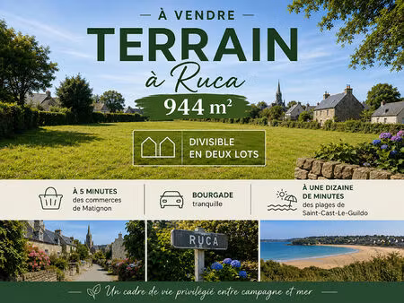 achat terrain 944m²