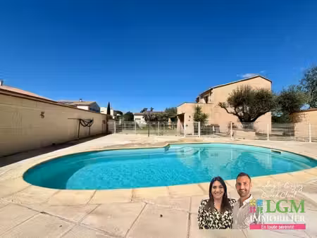 maison avec piscine au calme absolu à lavérune proche du centre ville