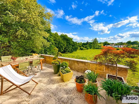 exclusivité ! quinsac - maison girondine en pierre avec ses dépendances et son grand jardi