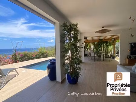 villa neuve de standing piscine vue mer & autonomie totale - pointe noire  guadeloupe