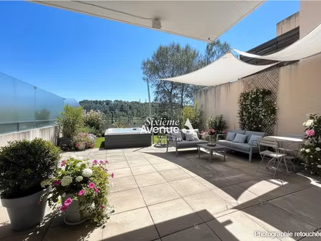 a vendre valbonne appartement 3 pièces 68 m² - grande terrasse - garage et cave