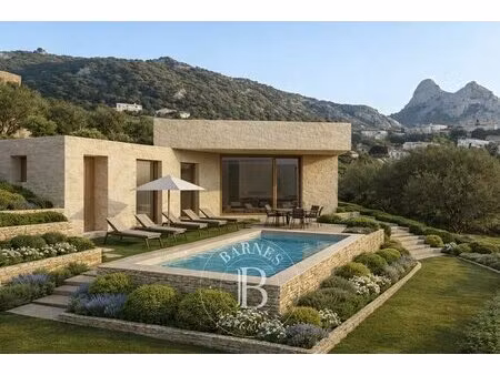 lumio  villa contemporaine  4 chambres  vue mer  piscine  proche plage  vente en vefa