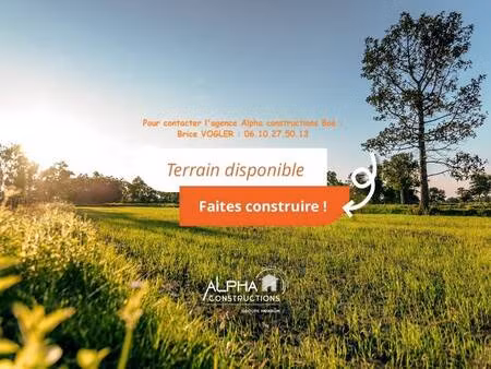 terrain constructible viabilisé à vendre
