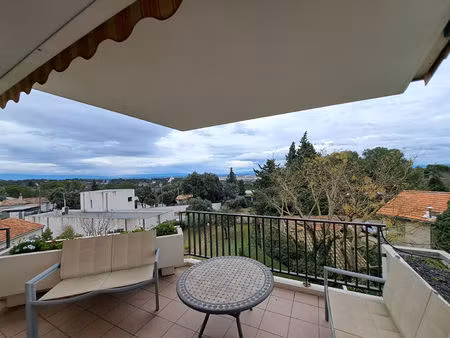 appartement les angles 3 pièce(s) 75.05 m2 - terrasse - climatisation - place de parking