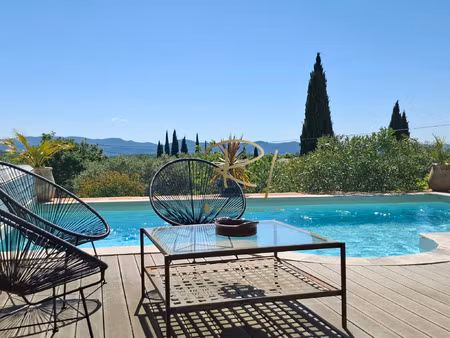 mas en pierre rénové avec piscine et gîte indépendant - vue